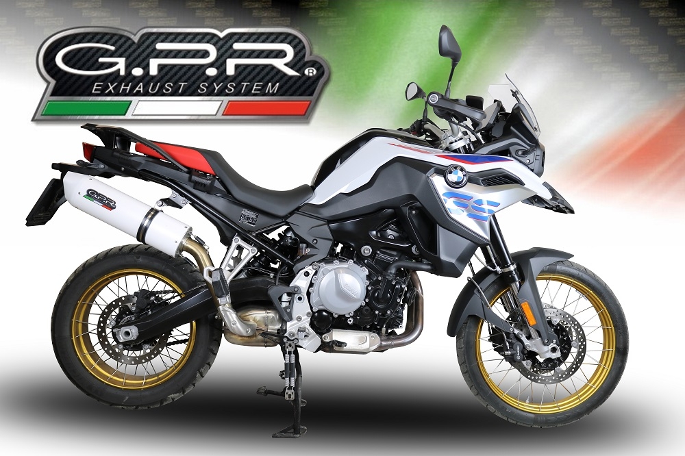 Escape compatible con Bmw F 850 Gs -Adventure 2021-2024, Albus Evo4, Escape legal, homologado, silenciador con db killer desmontable y tubo de conexión específico 