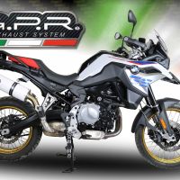 Escape compatible con Bmw F 850 Gs -Adventure 2021-2024, Albus Evo4, Escape legal, homologado, silenciador con db killer desmontable y tubo de conexión específico 
