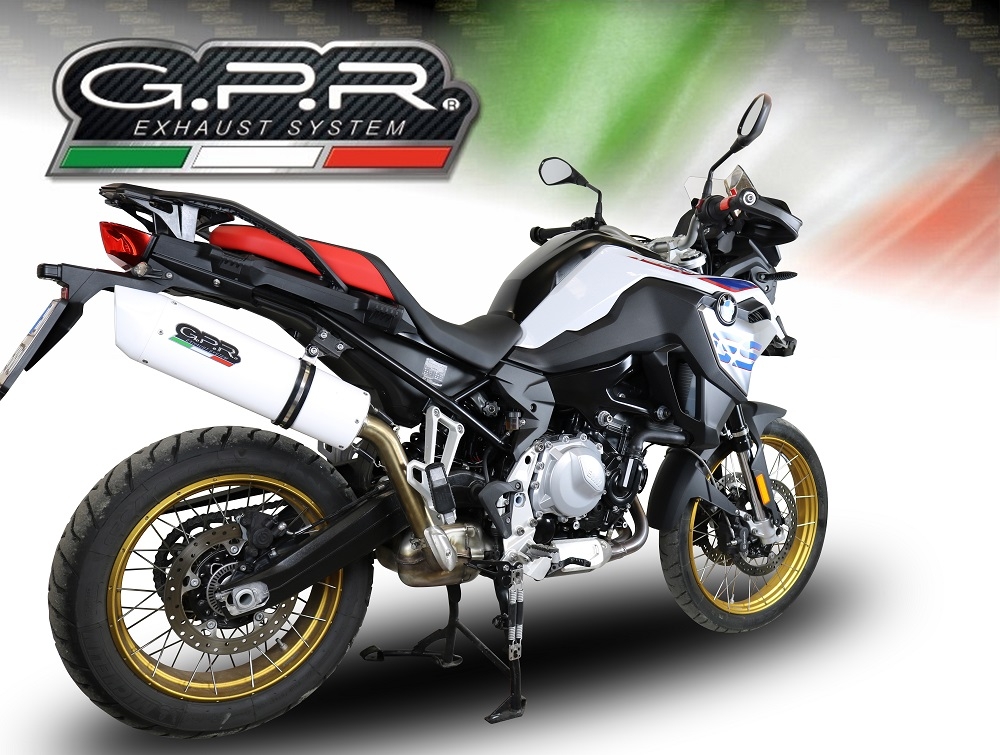 Escape compatible con Bmw F 850 Gs -Adventure 2021-2024, Albus Evo4, Escape legal, homologado, silenciador con db killer desmontable y tubo de conexión específico 