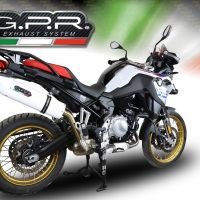Escape compatible con Bmw F 850 Gs -Adventure 2021-2024, Albus Evo4, Escape legal, homologado, silenciador con db killer desmontable y tubo de conexión específico 