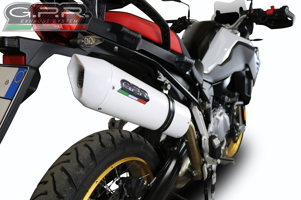 Escape compatible con Bmw F 850 Gs -Adventure 2021-2024, Albus Evo4, Escape legal, homologado, silenciador con db killer desmontable y tubo de conexión específico 
