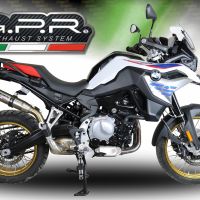 Escape compatible con Bmw F 850 Gs -Adventure 2018-2020, Deeptone Inox, Escape legal, homologado, silenciador con db killer desmontable y tubo de conexión específico 