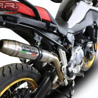 Escape compatible con Bmw F 850 Gs -Adventure 2018-2020, Deeptone Inox, Escape legal, homologado, silenciador con db killer desmontable y tubo de conexión específico 