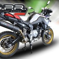 Escape compatible con Bmw F 850 Gs -Adventure 2021-2024, Furore Evo4 Nero, Escape legal, homologado, silenciador con db killer desmontable y tubo de conexión específico 