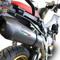Escape compatible con Bmw F 850 Gs -Adventure 2021-2024, Furore Evo4 Nero, Escape legal, homologado, silenciador con db killer desmontable y tubo de conexión específico 