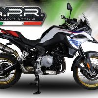Escape compatible con Bmw F 800 Gs 2024-2025, GP Evo4 Titanium, Escape legal, homologado, silenciador con db killer desmontable y tubo de conexión específico 