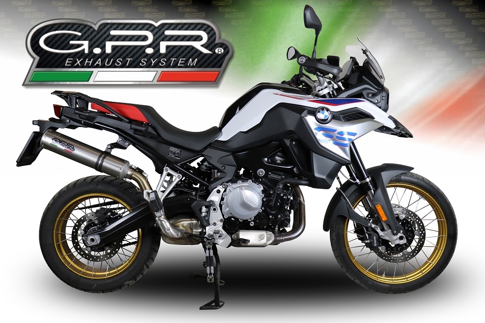 GPR escape compatible con  Bmw F 850 Gs -Adventure 2018-2020, M3 Inox , Escape legal, homologado, silenciador con db killer desmontable y tubo de conexión específico 