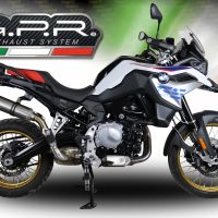 GPR escape compatible con  Bmw F 850 Gs -Adventure 2018-2020, M3 Inox , Escape legal, homologado, silenciador con db killer desmontable y tubo de conexión específico 