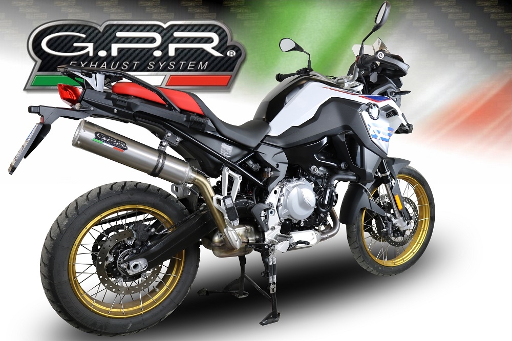 GPR escape compatible con  Bmw F 850 Gs -Adventure 2018-2020, M3 Inox , Escape legal, homologado, silenciador con db killer desmontable y tubo de conexión específico 