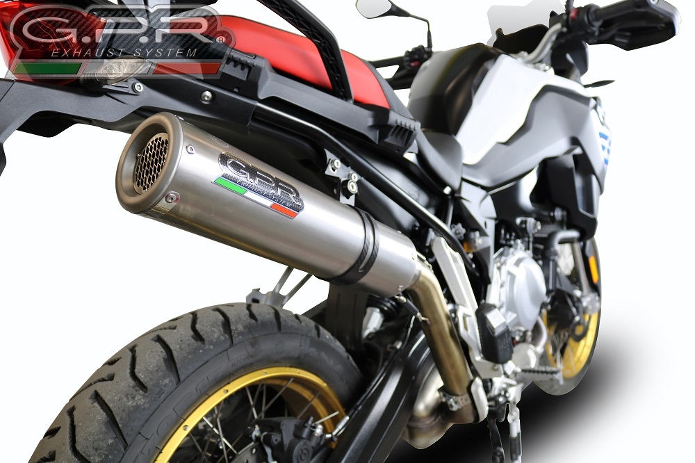 GPR escape compatible con  Bmw F 850 Gs -Adventure 2018-2020, M3 Inox , Escape legal, homologado, silenciador con db killer desmontable y tubo de conexión específico 