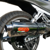 GPR escape compatible con  Yamaha Fjr 1300 2001-2005, Trioval, Par de terminales de escape homologados, con db killer extraíbles y tubos de conexión específicos 