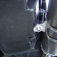 Escape compatible con Honda Fmx 650 2005-2008, Inox Tondo, Par de terminales de escape homologados, con db killer extraíble, catalizadores y tubo de conexión específico 