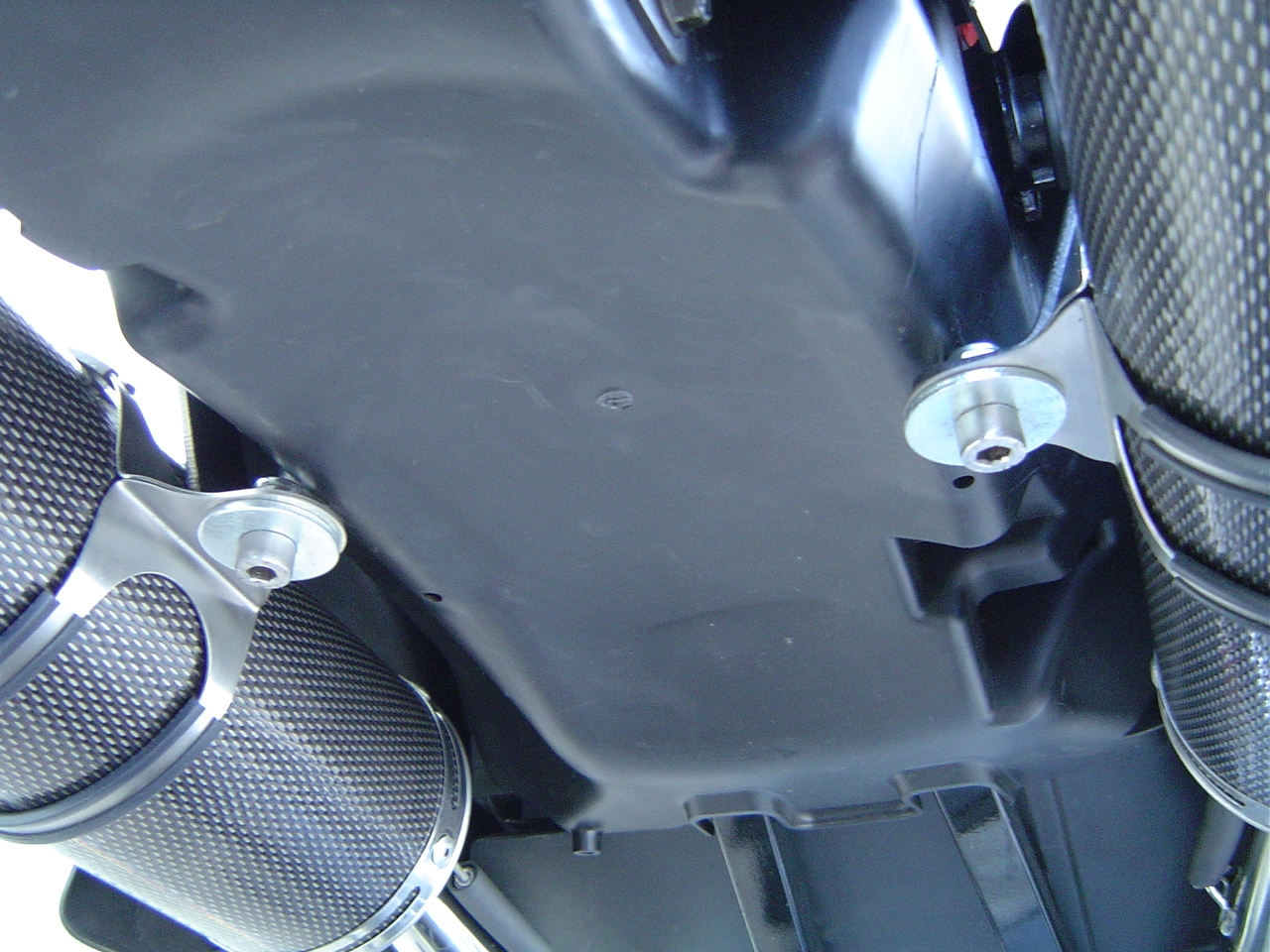 Escape compatible con Honda Fmx 650 2005-2008, Inox Tondo, Par de terminales de escape homologados, con db killer extraíble, catalizadores y tubo de conexión específico 