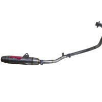 Escape compatible con Yamaha FZ 16 Byson 160 2010-2010, Deeptone Inox, Escape completo homologado y legal, incluido db killer extraíble 