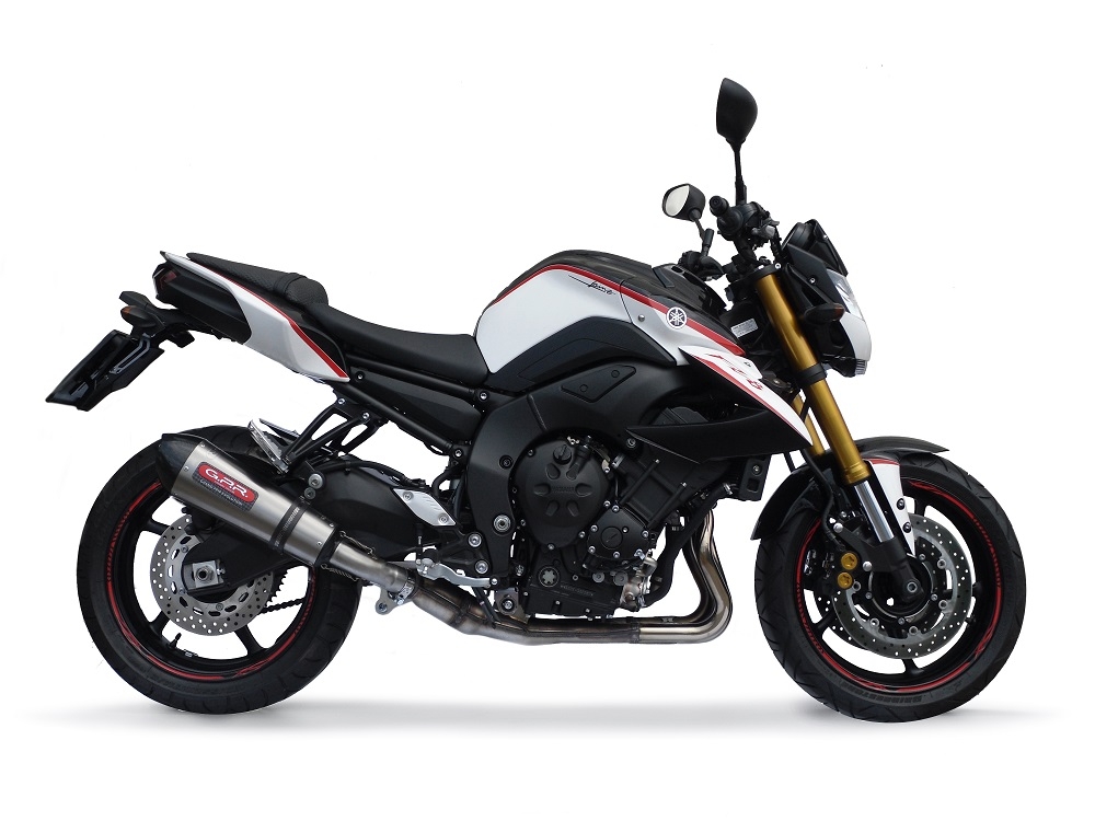 GPR escape compatible con  Yamaha Fz 8  2010-2016, New Grand Prix Evo Titanium, Escape legal, homologado, silenciador con db killer desmontable y tubo de conexión específico 