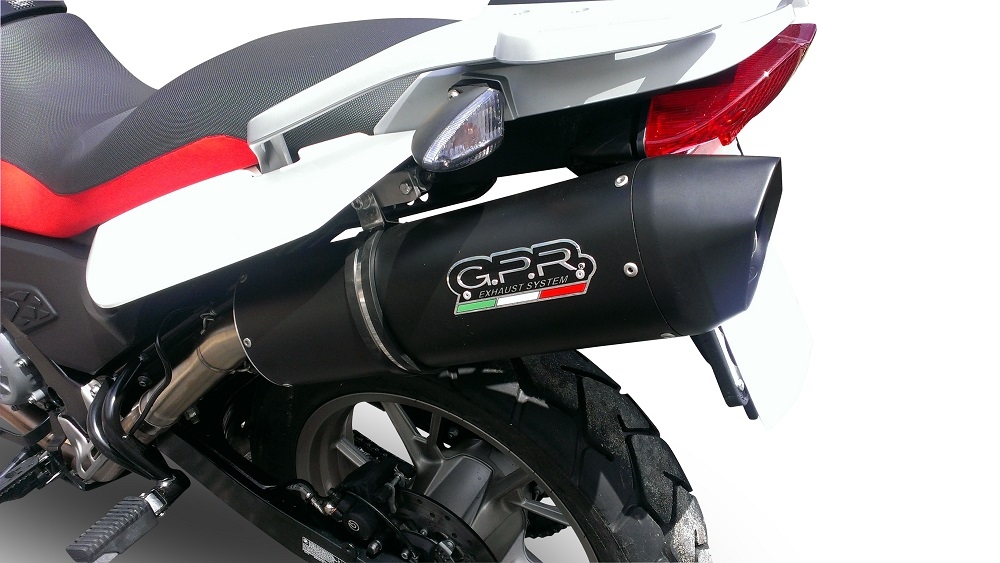 Escape compatible con Bmw G 650 X -Country -Challenge -Moto 2006-2012, Furore Nero, Escape legal, homologado, silenciador con db killer desmontable y tubo de conexión específico 