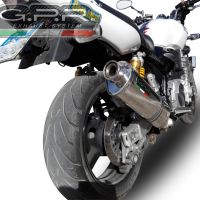 GPR escape compatible con  Yamaha Xjr 1300 2007-2017, Trioval, Escape legal, homologado, silenciador con db killer desmontable y tubo de conexión específico 