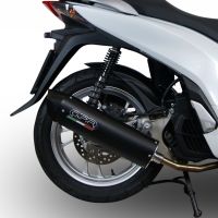 GPR escape compatible con  Honda Dylan 150 2000-2006, Furore Nero, Escape completo homologado y legal, incluido db killer extraíble 