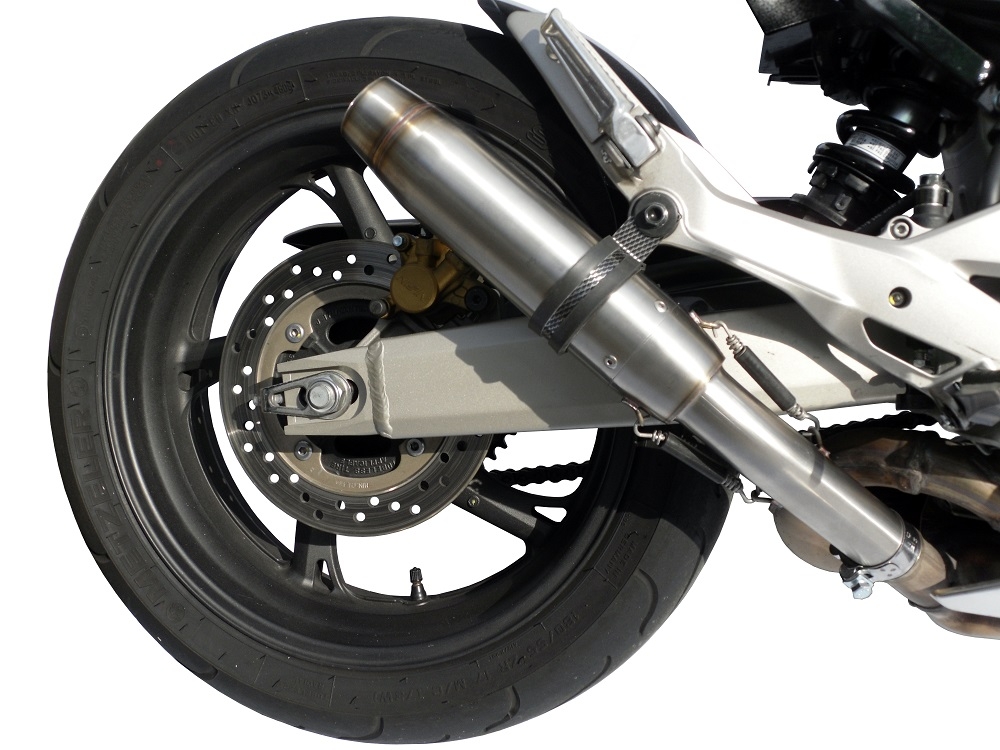 Escape compatible con Honda Cbr 600 F 2011-2014, Deeptone Inox, Escape legal, homologado, silenciador con db killer desmontable y tubo de conexión específico 