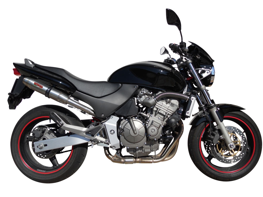 Escape compatible con Honda Hornet Cb 600 F 1998-2002, Deeptone Inox, Escape legal, homologado, silenciador con db killer desmontable y tubo de conexión específico 