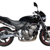 Escape compatible con Honda Hornet Cb 600 F 1998-2002, Deeptone Inox, Escape legal, homologado, silenciador con db killer desmontable y tubo de conexión específico 