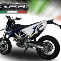 Escape compatible con Husqvarna Enduro 701 2021-2024, Albus Evo4, Escape homologado, legal, con db killer extraíble, tubo de conexión y catalizador 