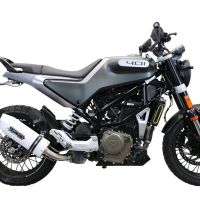 Escape compatible con Husqvarna Vitpilen 401 2021-2023, Albus Evo4, Escape legal, homologado, silenciador con db killer desmontable y tubo de conexión específico 
