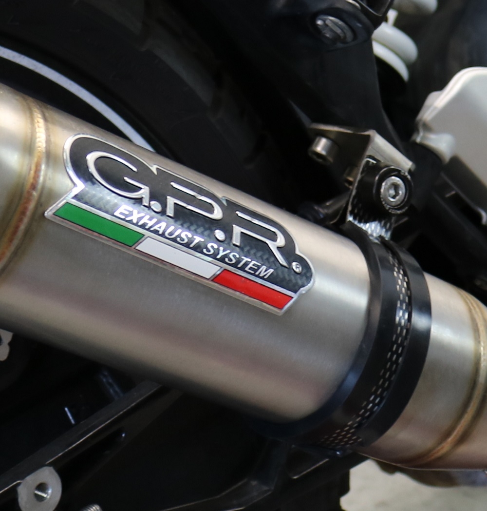 Escape compatible con Husqvarna Vitpilen 401 2021-2023, Deeptone Inox, Escape legal, homologado, silenciador con db killer desmontable y tubo de conexión específico 
