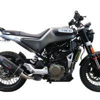 Escape compatible con Husqvarna Vitpilen 401 2020-2020, Furore Evo4 Nero, Escape legal, homologado, silenciador con db killer desmontable y tubo de conexión específico 