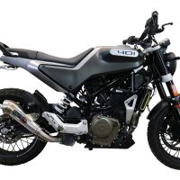 Escape compatible con Husqvarna Svartpilen 401 2021-2023, Powercone Evo, Escape legal, homologado, silenciador con db killer desmontable y tubo de conexión específico 
