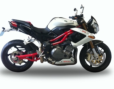 Escape compatible con Benelli Tre K 1130 2006-2016, Tiburon Poppy, Escape legal, homologado, silenciador con db killer desmontable y tubo de conexión específico 