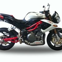Escape compatible con Benelli Tre K 1130 2006-2016, Tiburon Poppy, Escape legal, homologado, silenciador con db killer desmontable y tubo de conexión específico 