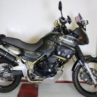 Escape compatible con Kawasaki Kle 500 1991-2007, Decatalizzatore, Tubo supresor de catalizador 