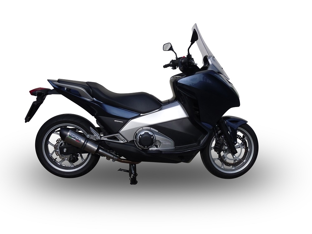 GPR escape compatible con  Honda Integra 700 2012-2013, New Grand Prix Evo Titanium, Escape legal, homologado, silenciador con db killer desmontable y tubo de conexión específico 