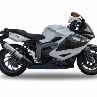 Escape compatible con Bmw K 1300 S -R 2009-2014, Gpe Ann. titanium, Escape legal, homologado, silenciador con catalizador, db killer desmontable y tubo de conexión específico 