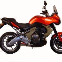 Escape compatible con Kawasaki Versys 650 2006-2014, Gpe Ann. titanium, Escape legal, homologado, silenciador con db killer desmontable y tubo de conexión específico 