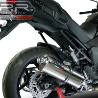 Escape compatible con Kawasaki Versys 1000 I.E. 2017-2018, Trioval, Escape legal, homologado, silenciador con db killer desmontable y tubo de conexión específico 