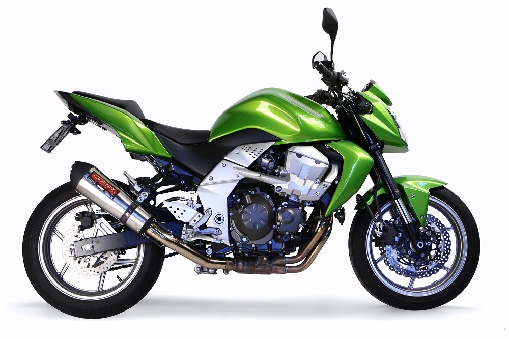 Escape compatible con Kawasaki Z 750 - R 2007-2014, Gpe Ann. titanium, Escape homologado, legal, con db killer extraíble, tubo de conexión y catalizador 