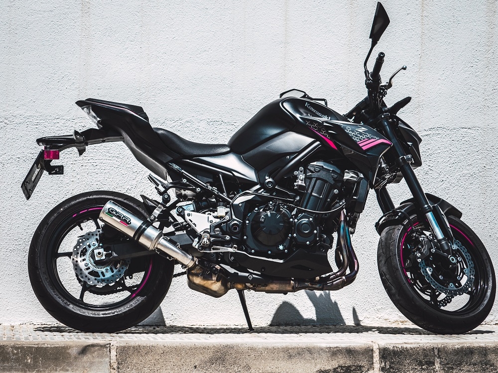 Escape compatible con Kawasaki Z 900 E 2017-2020, M3 Inox , Escape legal, homologado, silenciador con db killer desmontable y tubo de conexión específico 