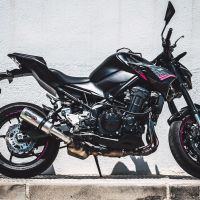 Escape compatible con Kawasaki Z 900 E 2017-2020, M3 Inox , Escape legal, homologado, silenciador con db killer desmontable y tubo de conexión específico 