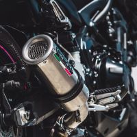 Escape compatible con Kawasaki Z 900 E 2017-2020, M3 Inox , Escape legal, homologado, silenciador con db killer desmontable y tubo de conexión específico 