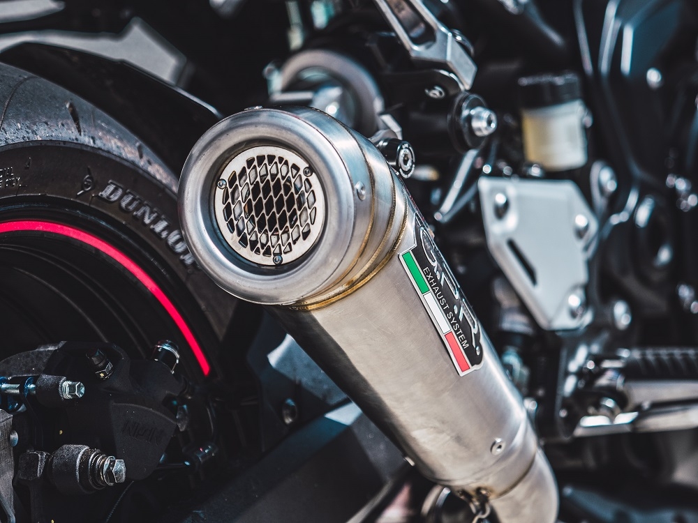 Escape compatible con Kawasaki Z 900 2017-2019, Powercone Evo, Escape legal, homologado, silenciador con db killer desmontable y tubo de conexión específico 