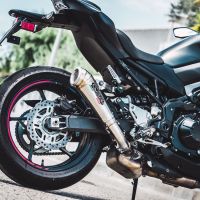 Escape compatible con Kawasaki Z 900 2017-2019, Powercone Evo, Escape legal, homologado, silenciador con db killer desmontable y tubo de conexión específico 