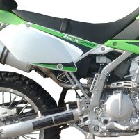 Escape compatible con Kawasaki KLX 250 SF 2009-2012, Furore Nero, Escape completo homologado y legal, incluido db killer extraíble 