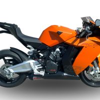 GPR escape compatible con  Ktm Rc 8 R 2008-2014, New Grand Prix Evo Titanium, Escape racing, linea completa, suministrado con colector especifico, articulo sin homologacion 
