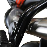 Escape compatible con Ktm Rc 390 2017-2020, Deeptone Inox, Escape homologado, legal, con db killer extraíble, tubo de conexión y catalizador 