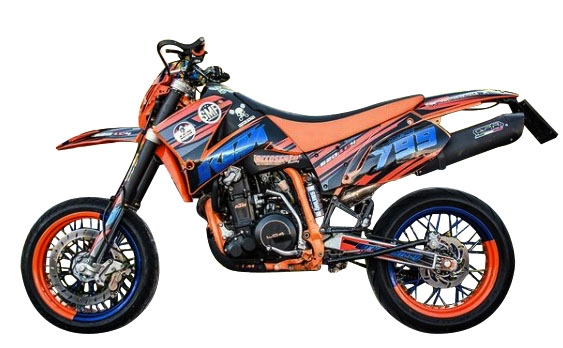 Escape compatible con Ktm EGS Adventure - LC4 1999-2003, Furore Nero, Escape legal, homologado, silenciador con db killer desmontable y tubo de conexión específico 