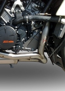 Escape compatible con Ktm Rc 8 R 2008-2014, Gpe Ann. Black titanium, Escape completo homologado y legal,con catalizador incluido db killer extraíble 