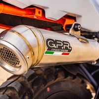 Escape compatible con Ktm SMT 890 2023-2024, Powercone Evo, Escape legal, homologado, silenciador con db killer desmontable y tubo de conexión específico 