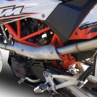 Escape compatible con Ktm Smc 690 R 2007-2016, Furore Nero, Escape completo homologado y legal, incluido db killer extraíble 